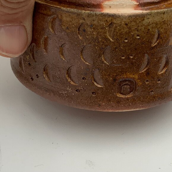 RARE Japanese Makers Marked Ceramic Dragon Incense Burner 2 Pcs - Picture 2 of 12